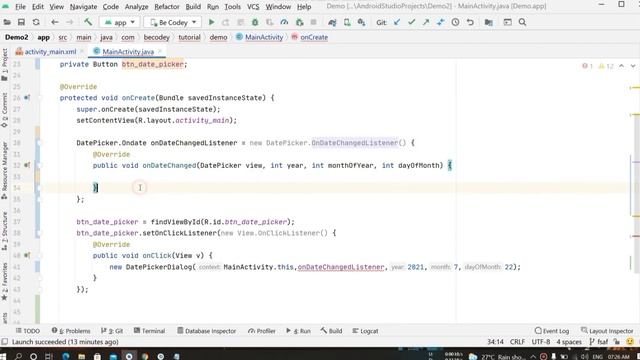 Date picker dialog Android смотреть онлайн