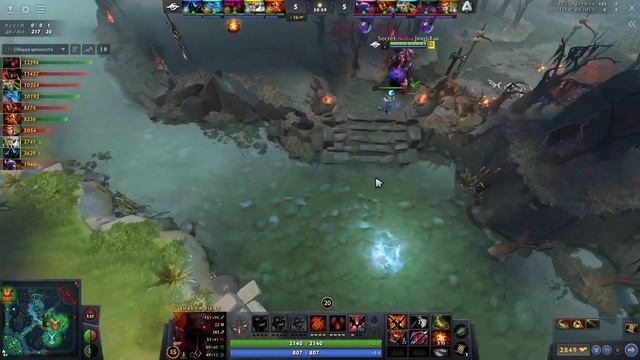 200 УРОНА на 10 МИНУТЕ. СФ БЕЗ КОЙЛОВ ОТ TEAM SECRET! Dota 2 гайд Shadow fiend смотреть онлайн
