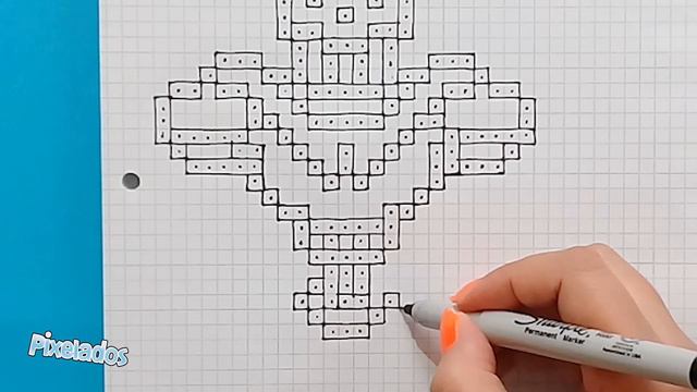 COMO DIBUJAR PAPYRUS - UNDERTALE PIXEL ART - PIXELADOS смотреть онлайн