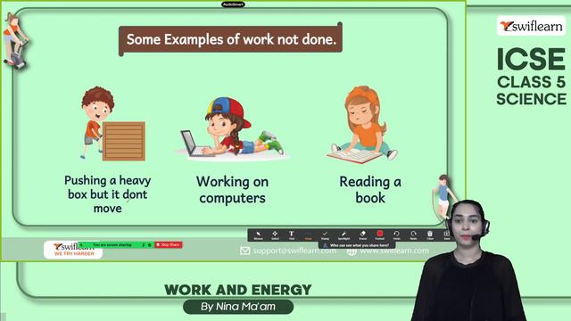 Work & Energy | Definition and Relation | ICSE Class 5 Science | Session 1 - Swiflearn смотреть онлайн