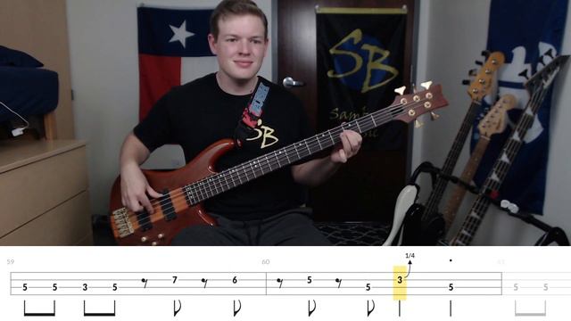 Sunshine of Your Love - Cream (Bass ONLY Cover with Tabs) смотреть онлайн