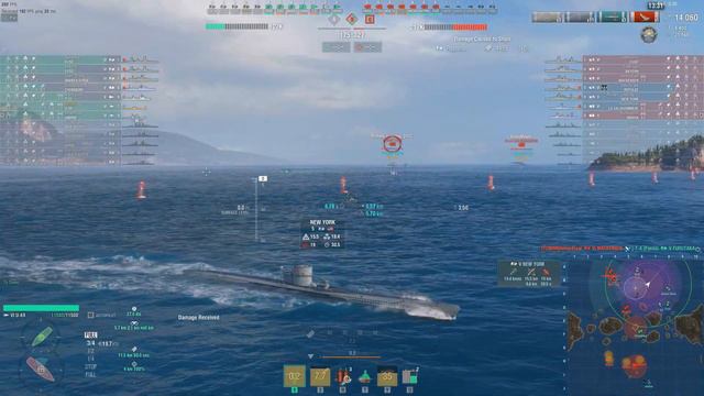 U-69 | yet another underwater sub kill | World of Warships submarine gameplay смотреть онлайн
