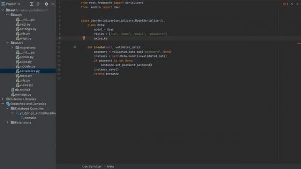 Django API Authentication using JWT Tokens
