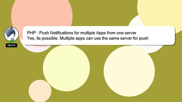 PHP : Push Notifications for multiple Apps from one server смотреть онлайн