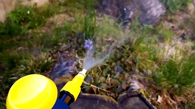 Помповый распылитель в работе. смотреть онлайн