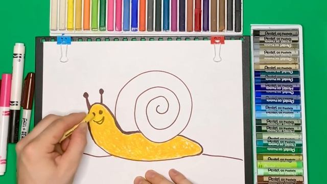 Рисование для детей. Рисуем Улитку! смотреть онлайн