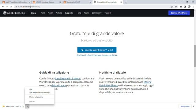 Corso WordPress | Lezione 2.2 Come Installare WordPress in locale con XAMPP смотреть онлайн