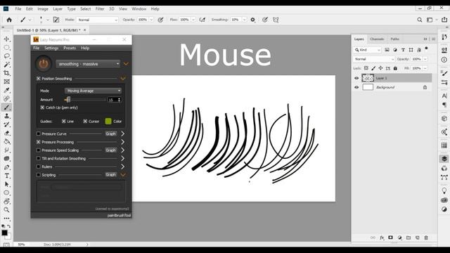 How to Draw Hair with Brush for Photoshop Smudge Painting | Giants Tutorials смотреть онлайн