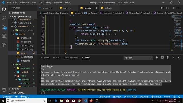 Building a Markdown Blog With React: Part 4 - Adding Static Pages With React Router смотреть онлайн