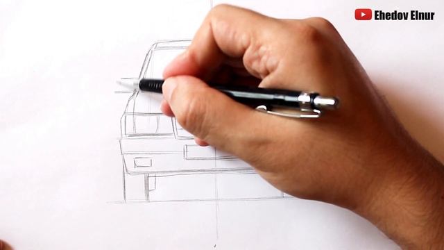 Как нарисовать машину Mercedes Benz 190 смотреть онлайн