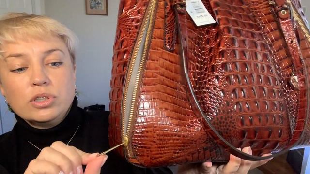 Y342 Сумочка Adina от BRAHMIN. Просто обзор. Сумку купили. смотреть онлайн
