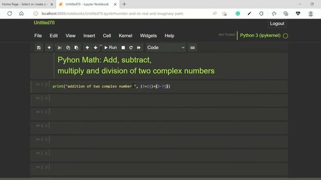 #python : Math Add, subtract, multiply and devide of two complex number смотреть онлайн