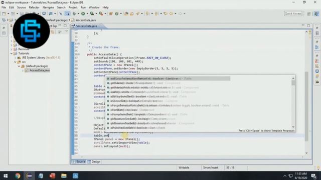 Java EP 001: Step to Load Data in JTable using Java Eclipse. смотреть онлайн