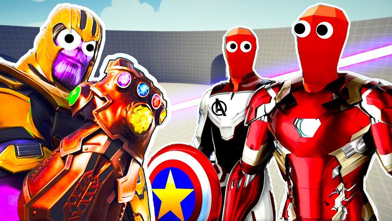 MARVEL UNITS vs THANOS | TABS - Totally Accurate Battle Simulator смотреть онлайн