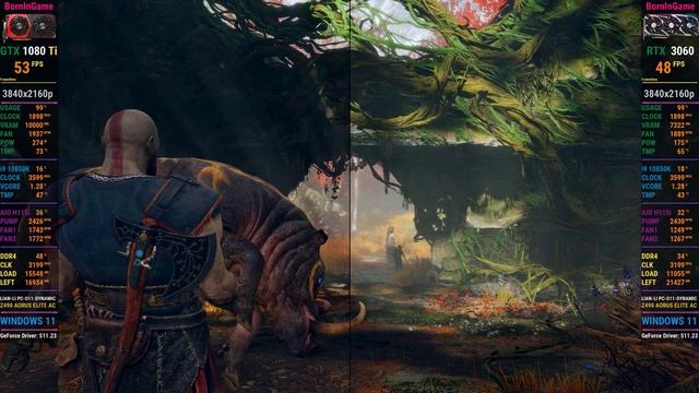 God of War | GTX 1080 Ti vs RTX 3060 | i9 10850K #borningame смотреть онлайн