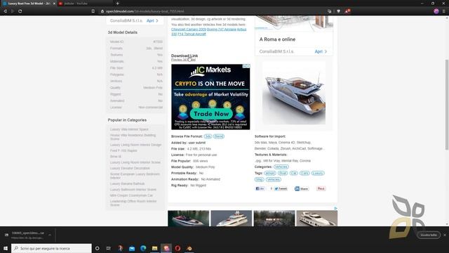 VideoGuide - How To Download Free 3D Models And Scenes From Open3dmodel Site, Blender And FBX Test
