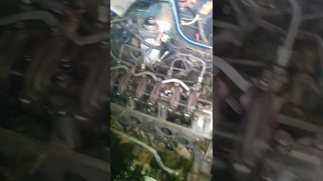 первый пуск без турбины ДВС 4d56t. смотреть онлайн