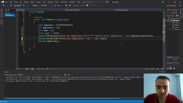 #3 C# VERİ TİPLERİ (SHORT,BYTE) смотреть онлайн