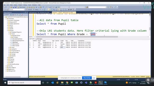 Session13 - SQL Server - SELECT with WHERE Clause смотреть онлайн