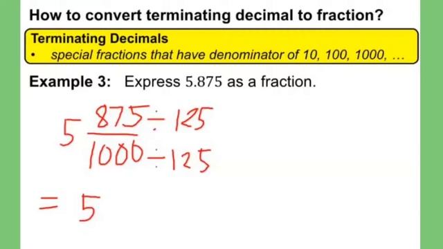 Math 7: Converting Decimals to Fractions смотреть онлайн