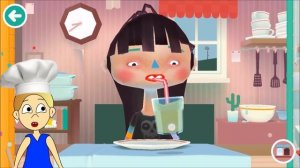 toca KITCHEN ? Кормим странную девочку в игре КУХНЯ ! Бабушка Шошо игры ( на русском языке )