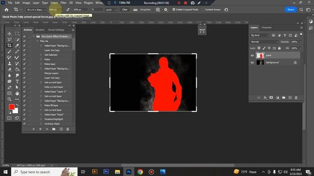 Fire Spark Effect Photoshop Action