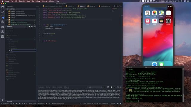 React Native - Navigation Hooks Husky смотреть онлайн