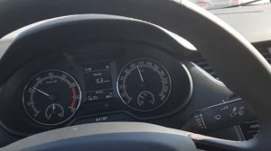 Шкода Октавия А7 FL 1.6 AT расход по трассе,окончание поездки