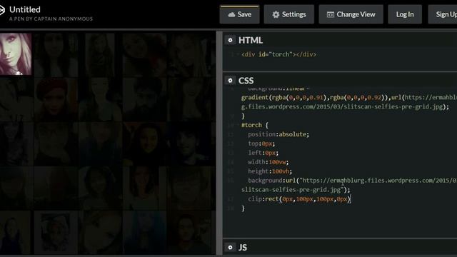 Flashlight Effect On Image Hover HTML/CSS/JavaScript смотреть онлайн