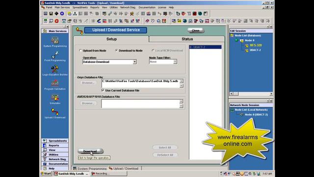 Notifier VeriFire Tools Database Download to Notifier UDACT-2 with Version 6.8 смотреть онлайн