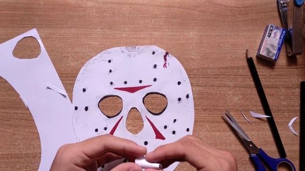 Paper JASON HALLOWEEN MASK Tutorial