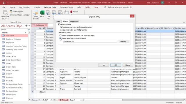 How to Export MS Access table Data to XML - Office 365 смотреть онлайн