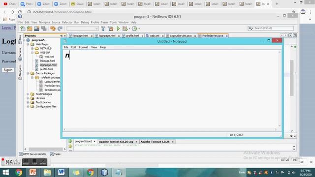 AJP Program 5 Java Servlet Http Session - Part IX смотреть онлайн