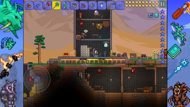 КАРТА СО ВСЕМИ ВЕЩАМИ И NPC / TERRARIA 1.2.4 (Android/iOS) / ALL ITEMS MAP