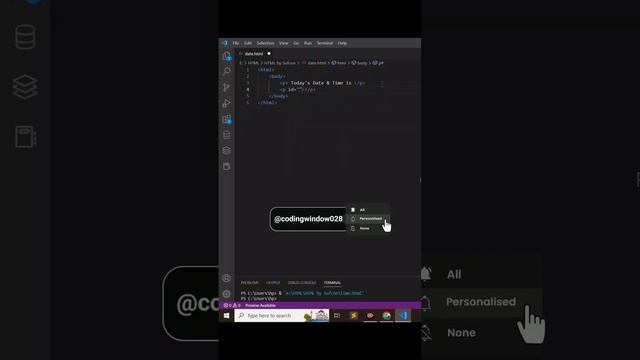 How to display date & time in website ??? #javascript смотреть онлайн