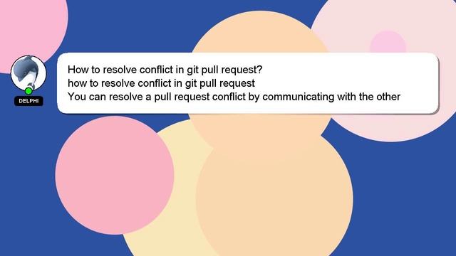 How to resolve conflict in git pull request? смотреть онлайн