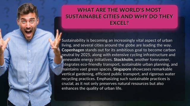 What are the World's Most Sustainable Cities and Why Do They Excel? смотреть онлайн