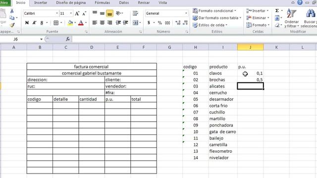 COMO HACER UNA FACTURA EN EXCEL UTILIZANDO LA FUNCION CONSULTAR V смотреть онлайн