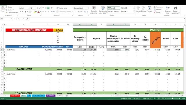 ❤️(9) Calcula las cuotas obrero patronales IMSS E infonavit E ISR EN EXCEL 2023 смотреть онлайн