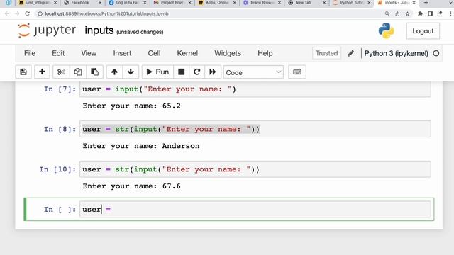 Python Tutorial for Beginners -17- Python inputs (Strings, integers and floats) смотреть онлайн