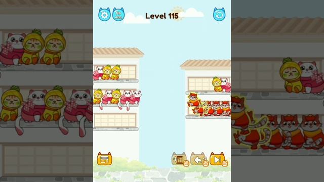 Cat Sort Color Puzzle Level 111 - 120┃Complete Level┃Sorting Games