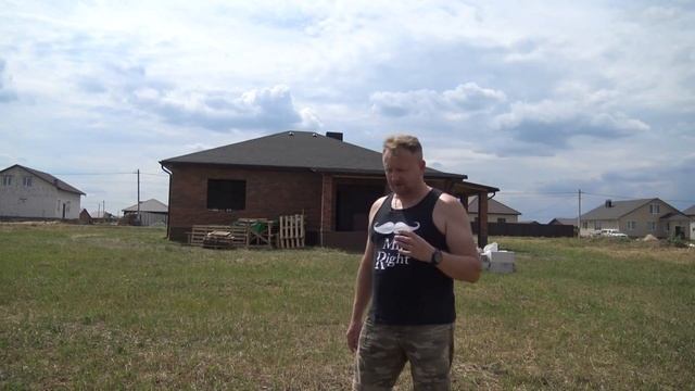 ? Обзор дома 120 кв.м. с верандой и навесом, баварская кладка. смотреть онлайн