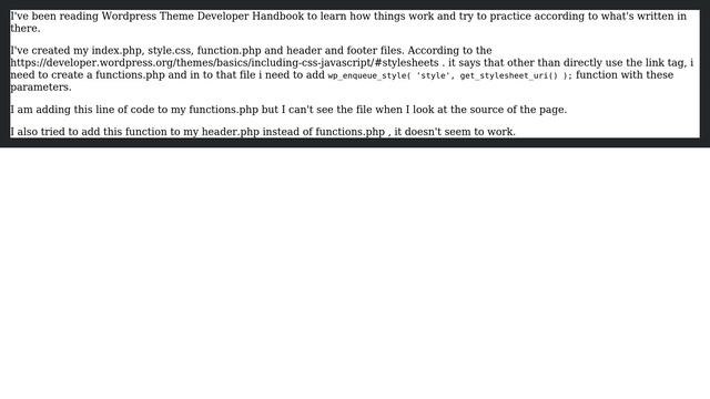 Wordpress: Enqueue Style Function Not Loading смотреть онлайн
