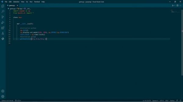 OpenGL with Python 1: Intro and Setup