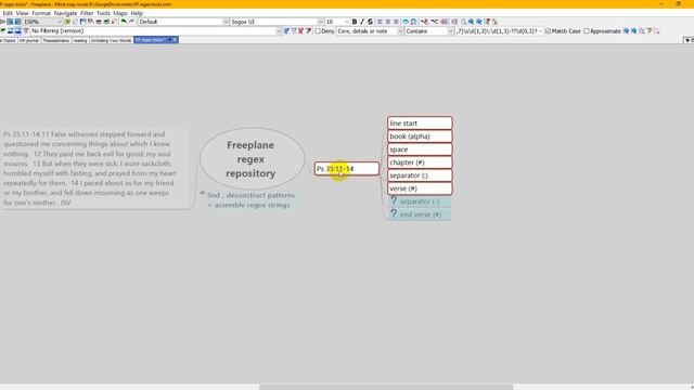 simplifying regular expressions (regex) in Freeplane смотреть онлайн