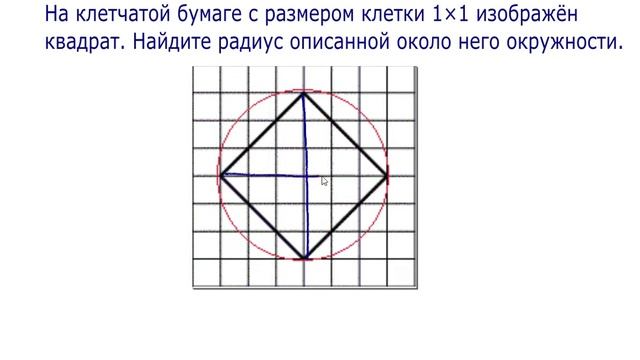 6 задание ЕГЭ по математике. Радиус описанной окружности смотреть онлайн