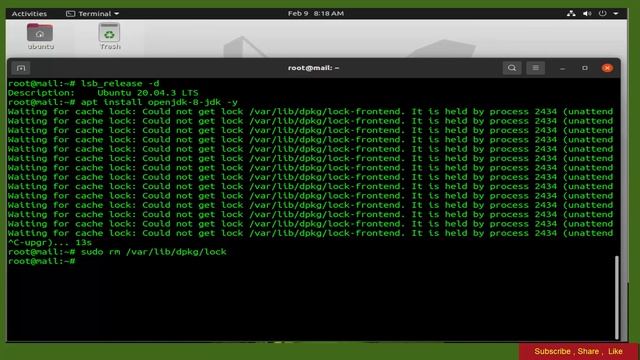 How to Fix ‘Could not get lock /var/lib/dpkg/lock-frontend.’ Error in Ubuntu 20.04 смотреть онлайн