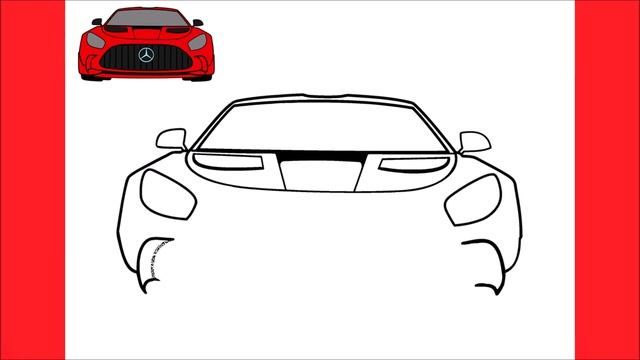 HOW TO DRAW A MERCEDES CAR смотреть онлайн