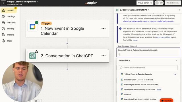 Zapier and ChatGPT For Google Calendar: OpenAI For Creating Events | Tutorial смотреть онлайн